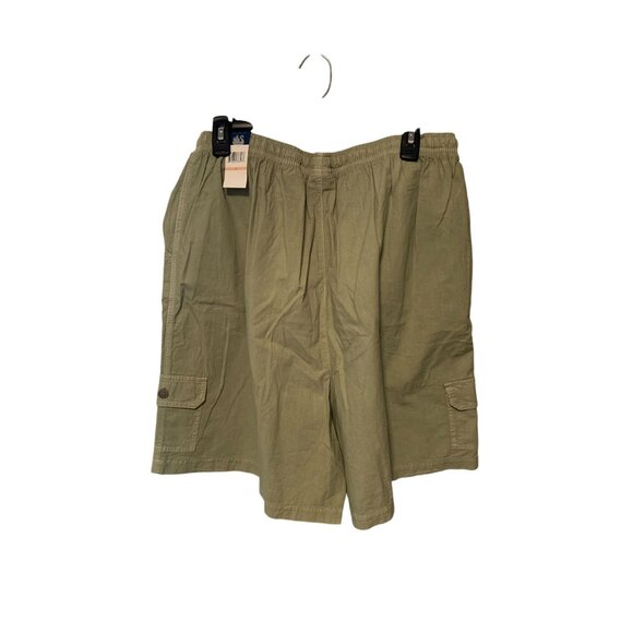 New Gloria Vanderbilt Womens Size 2x Green Pull On Shorts Elastic Waist Cargo Sh - Picture 3 of 4